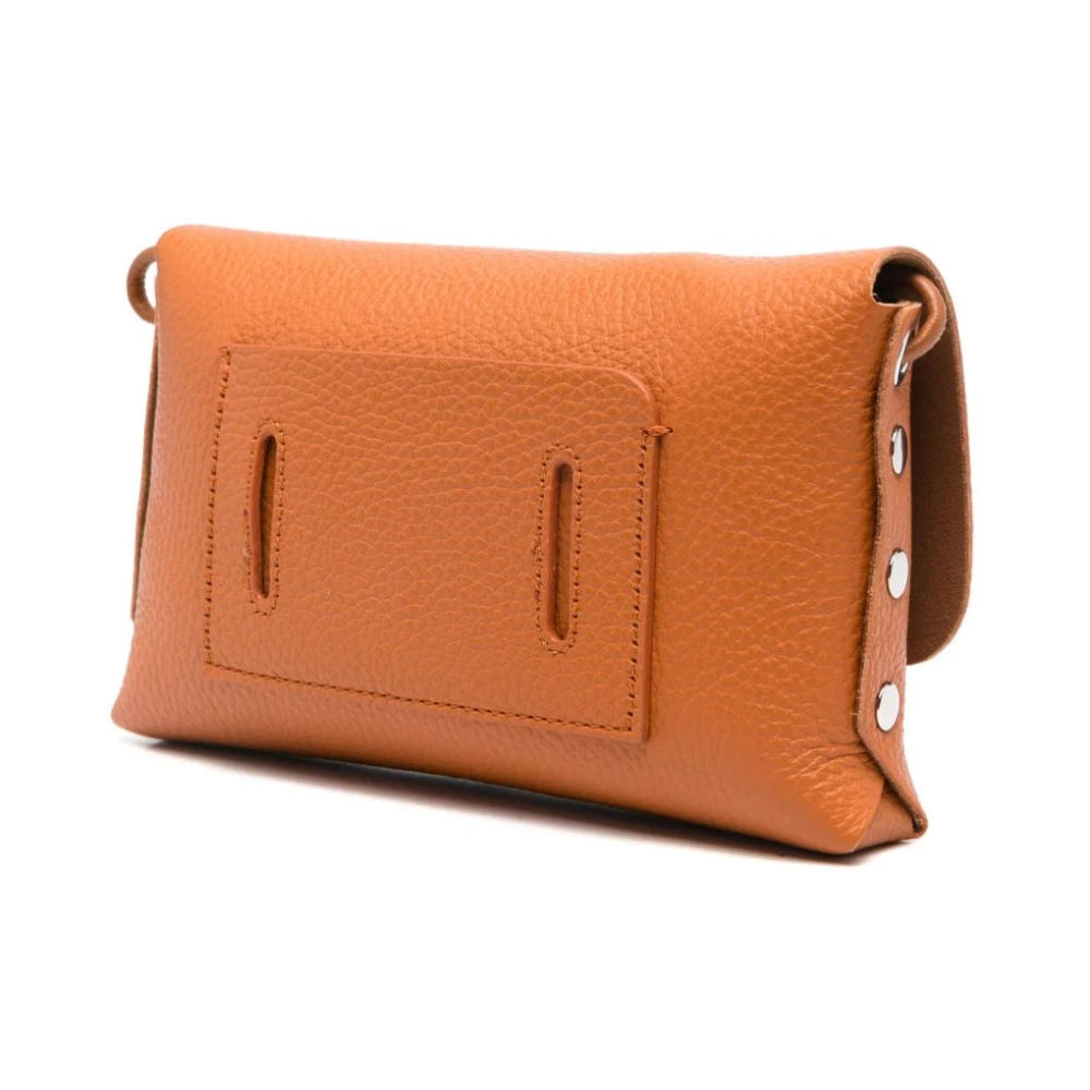 Zanellato Oranje Leren Clutch Tas Orange Dames