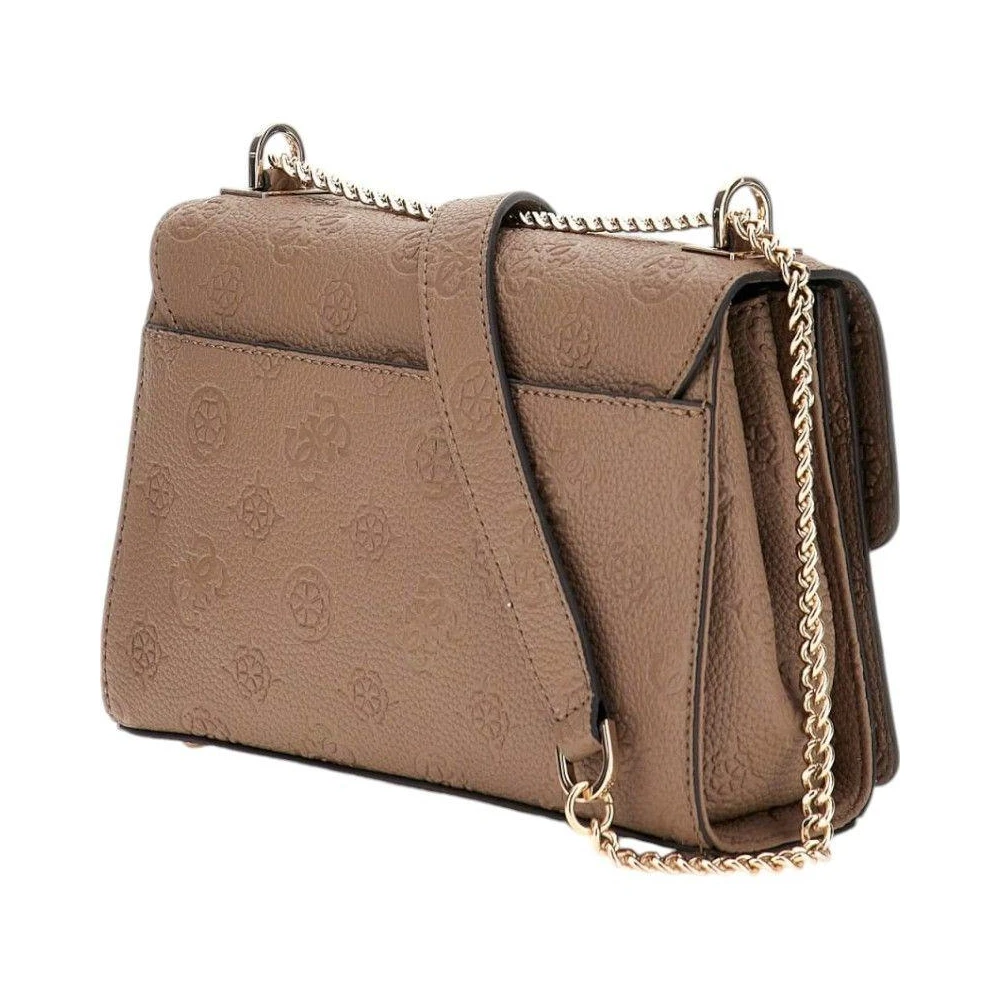 Guess Donkere Taupe Crossbody Tas Brown Dames