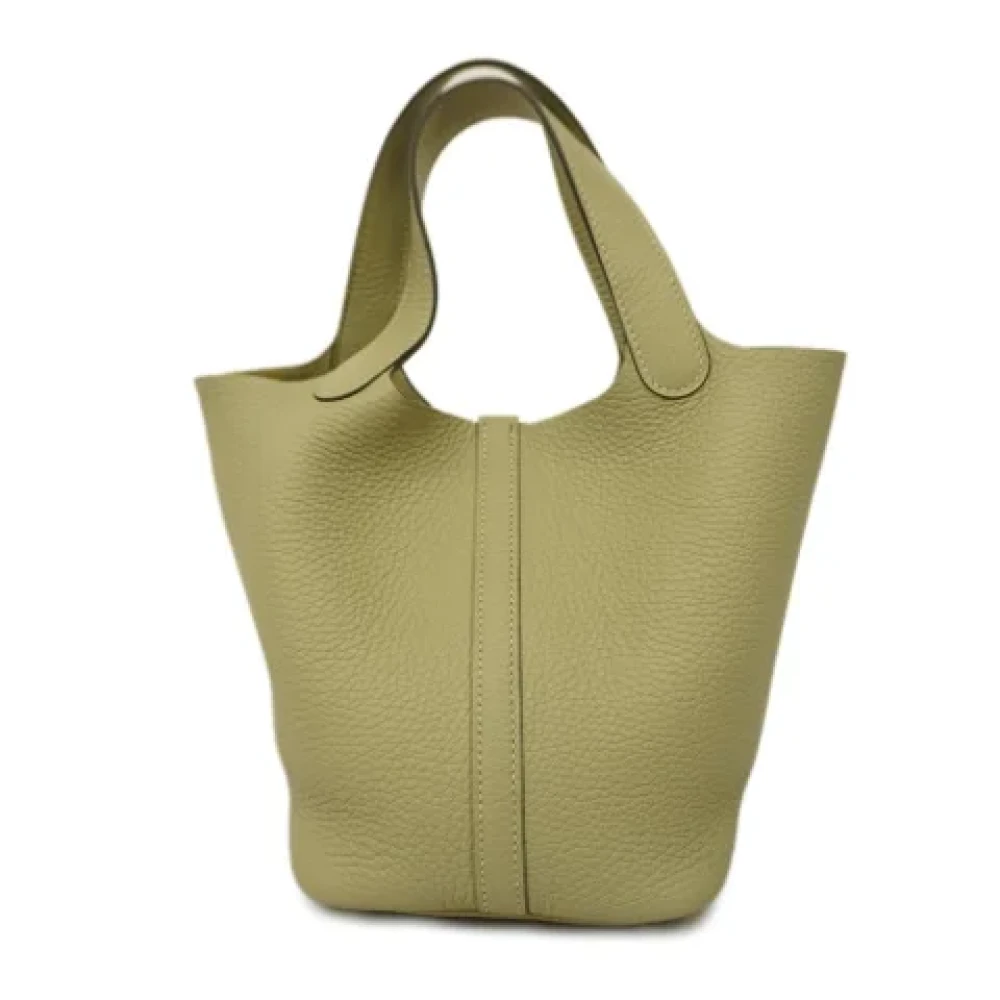Hermès Vintage Pre-owned Fabric handbags Green Dames