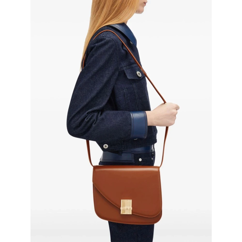 Salvatore Ferragamo Bruine Fiamma M handtas Brown Dames