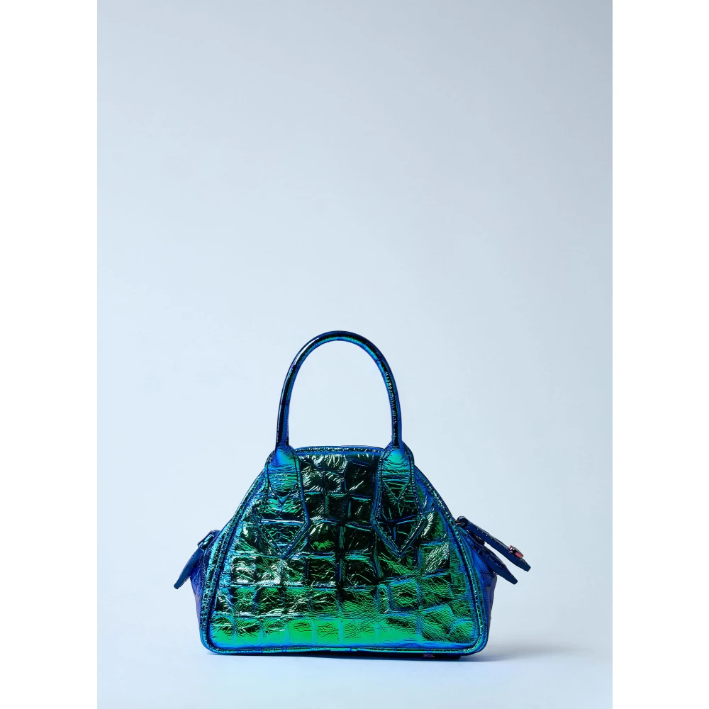 Vivienne Westwood Yasmine Handtas in Saffiano Leer Blue Dames