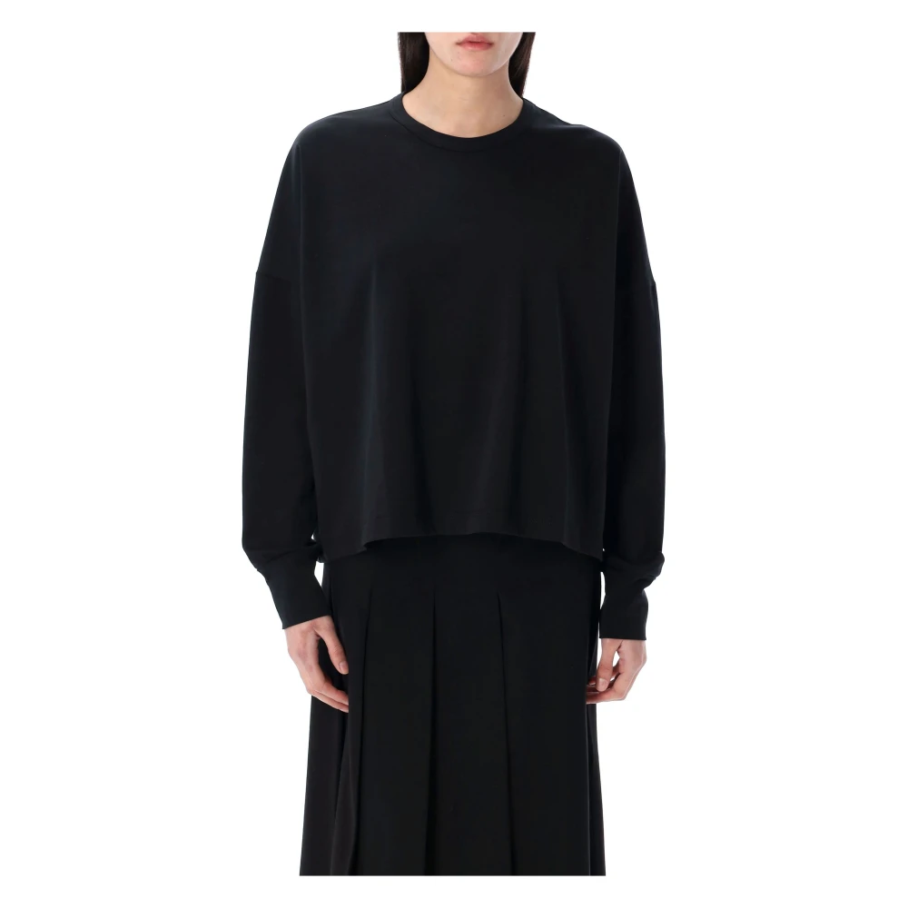 Studio Nicholson Lange Mouw T-shirt Black Dames