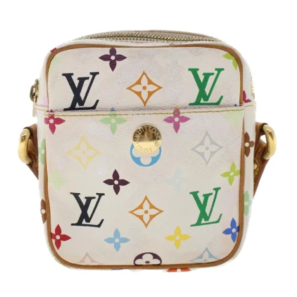 Pre-owned Hvitt lerret Louis Vuitton Crossbody Bag