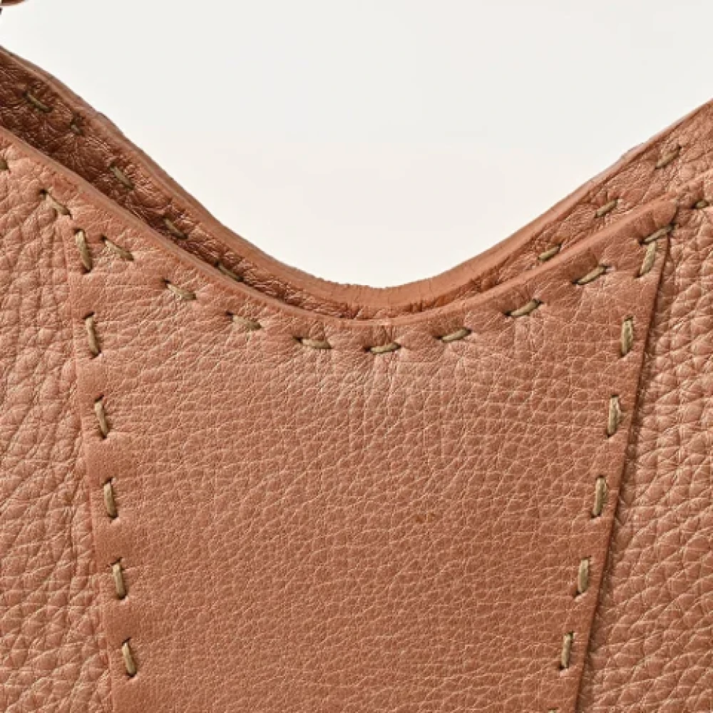 Fendi Vintage Pre-owned Leather shoulder-bags Pink Dames