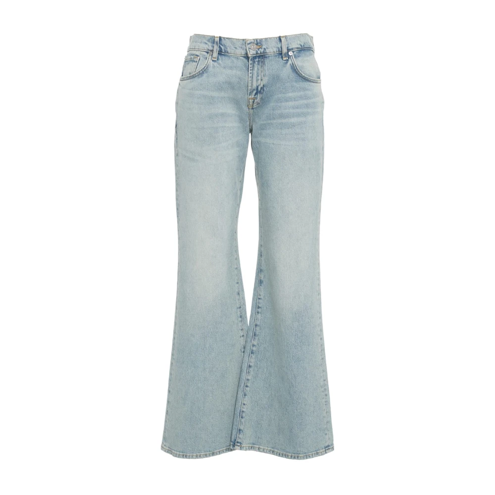 7 For All Mankind Utsvängda jeans Blue, Dam