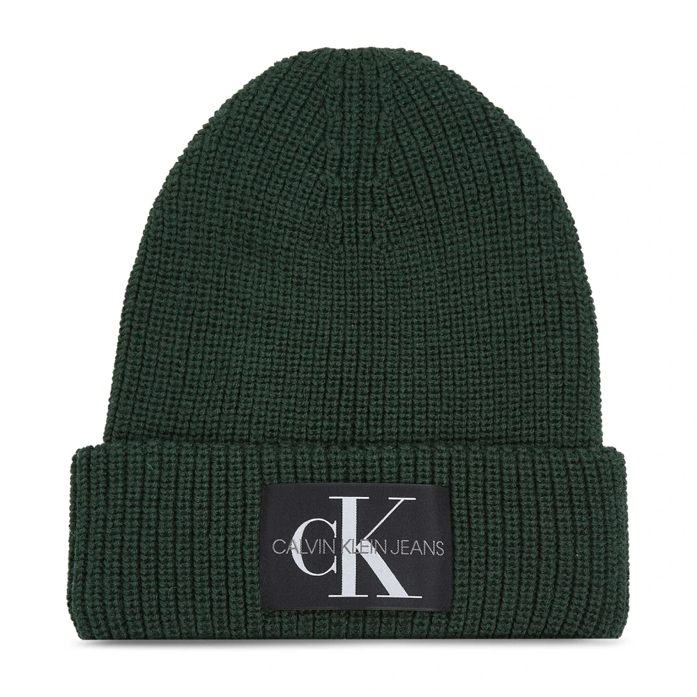 Calvin Klein Jeans Monogram Beanie Green, Herr