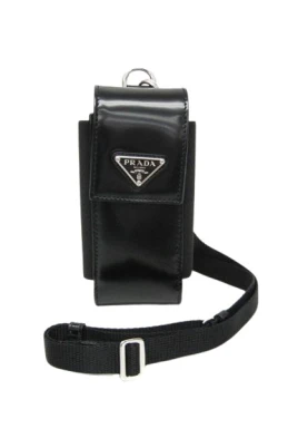 Pre-owned Triangle logo Phone pouch