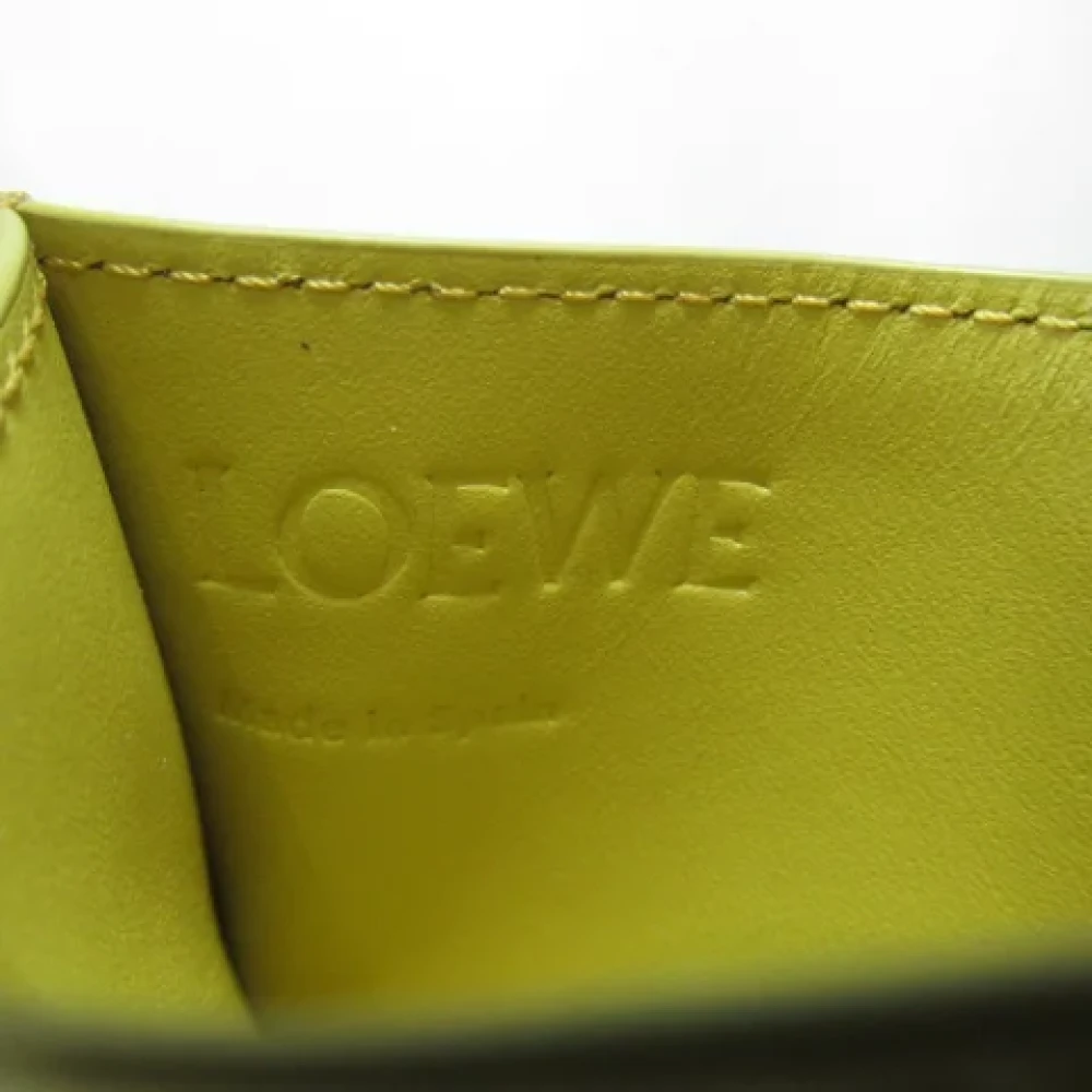 Loewe Pre-owned Leather wallets Green Dames