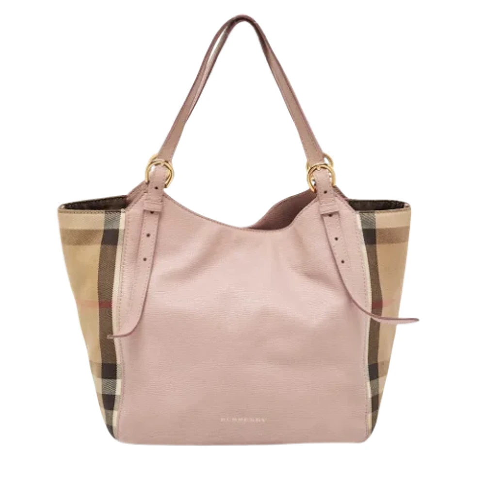 Burberry Vintage Pre-owned Leather totes Pink Dames