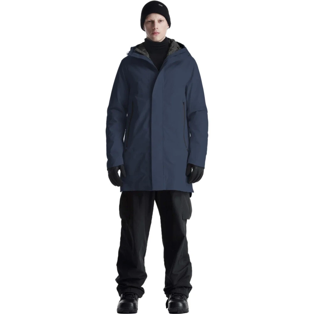 Krakatau Donkerblauwe Waterdichte Parka Jas Blue Heren