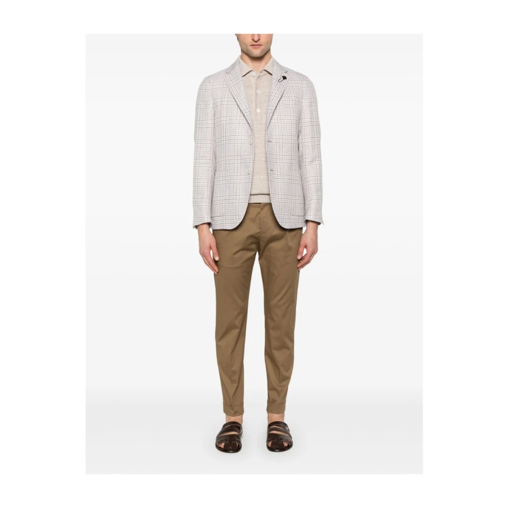 PT Torino Beige Elegante Broek Beige Heren