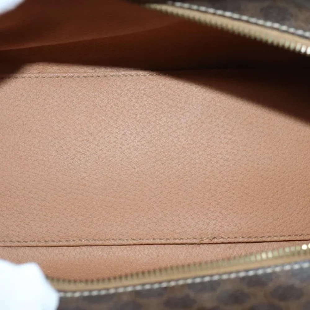 Celine Vintage Pre-owned Canvas handbags Brown Dames