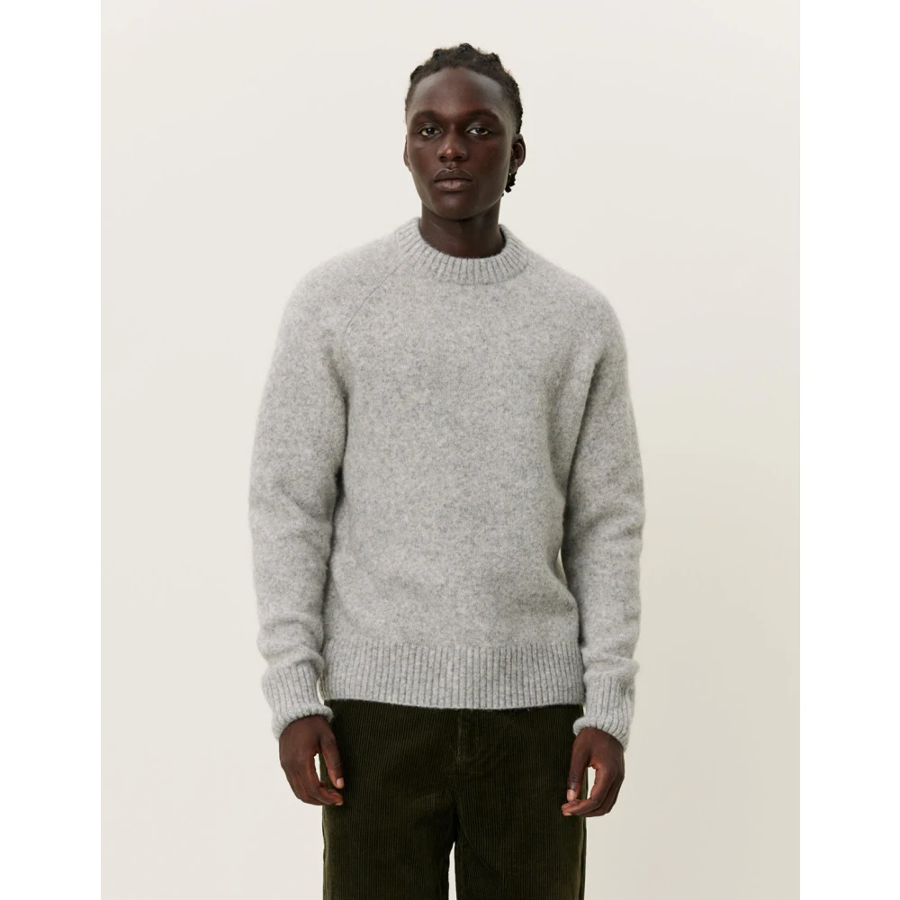 Les Deux Ronde Hals Gebreide Trui Gray Heren