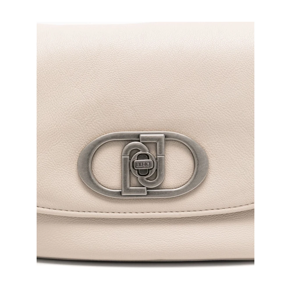 Liu Jo Beige Faux Leren Schoudertas Beige Dames