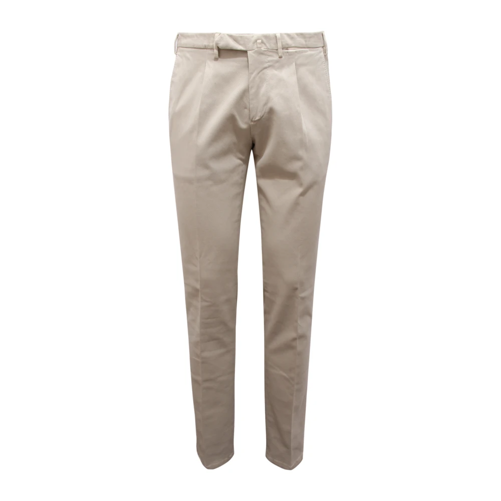 Santaniello Men's White Evoluto Trousers- Made In Italy - Chinos - S - Trousers