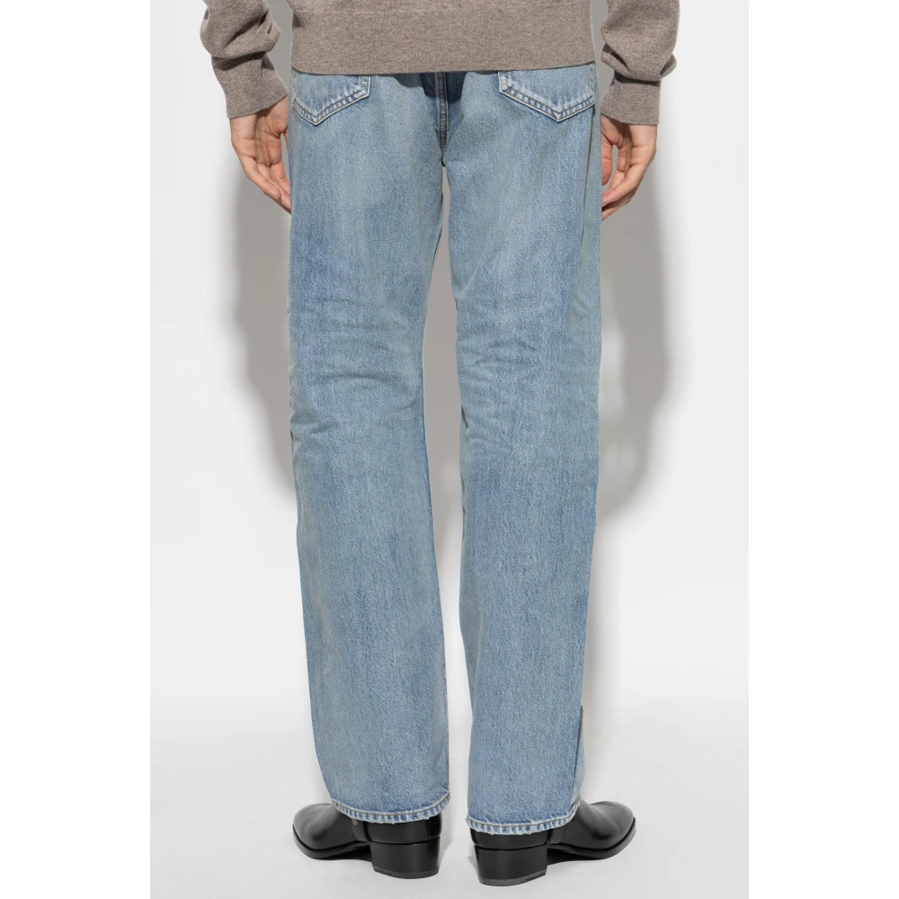 Saint Laurent Jeans met vintage effect Blue Heren