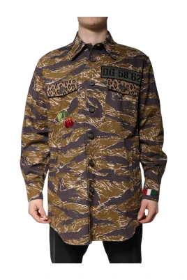 Leopardmönstrad Windbreaker Jacket