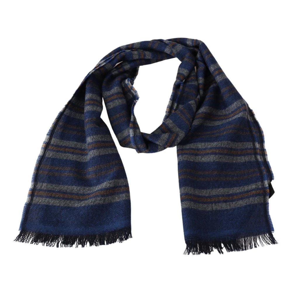Missoni Unisex Multicolor Winter Scarves, One Size, Wool Striped Neck Wrap Shawl