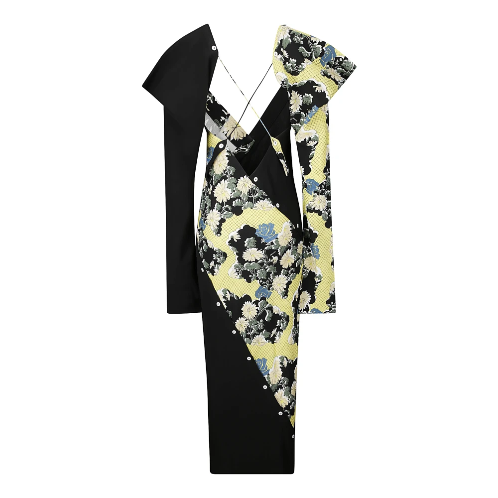 Setchu Origami Zijde Print Jurk Multicolor Dames
