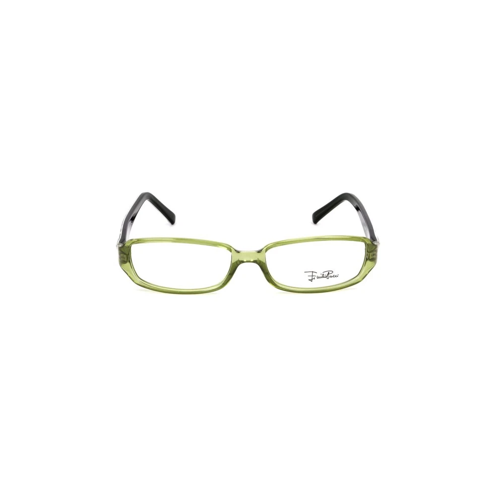 EMILIO PUCCI Groene Chic Plastic Frame Bril Green Dames