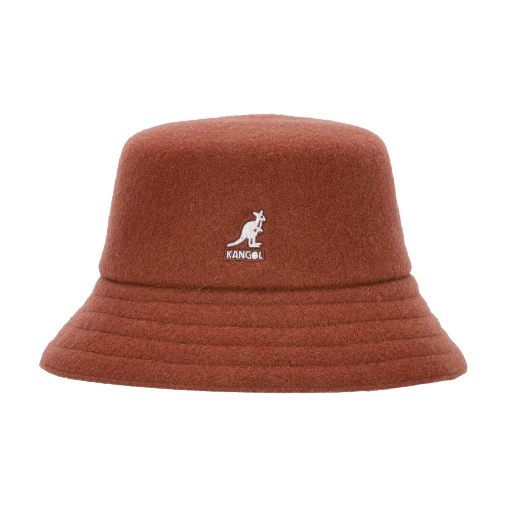 Kangol Mahonie Wollen Bucket Hoed Brown Heren