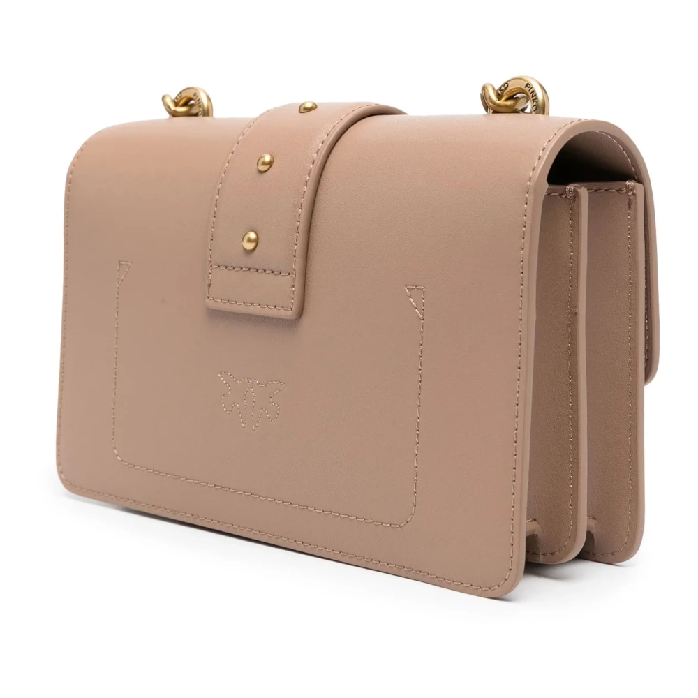 pinko Mini Antique Love One Koekje Beige Dames