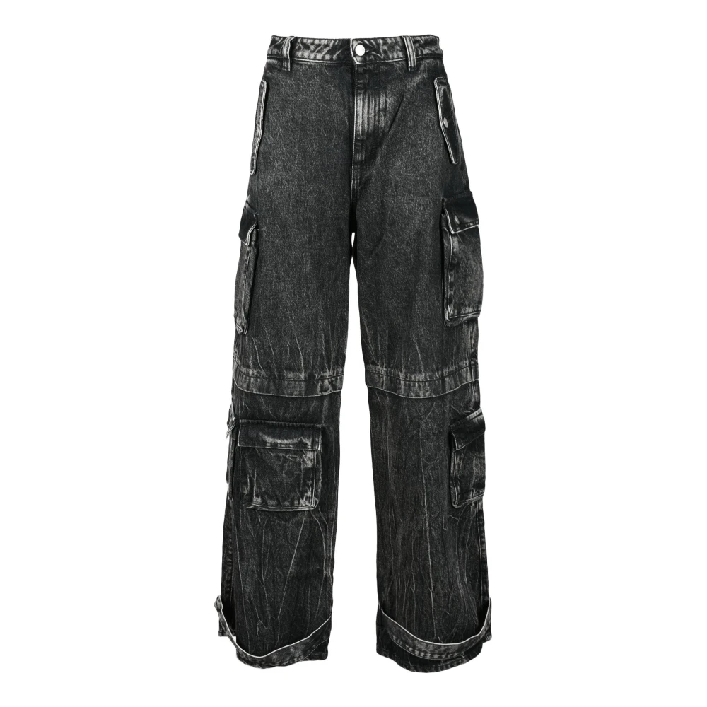 Icon Denim Katoenen Denim Broek Black Dames