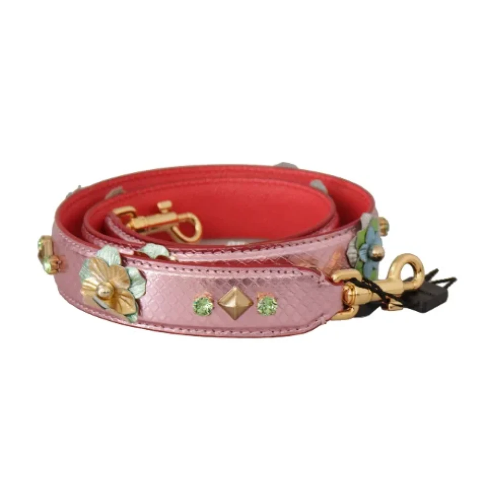 Dolce & Gabbana Pre-owned Leather home-office Pink Dames