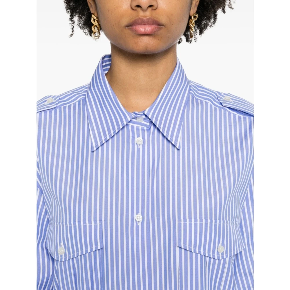 Msgm Blauw Casual Overhemd voor Mannen Blue Dames