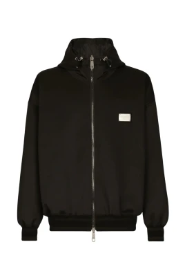 Logo-Plaque Padded Hooded Jacket