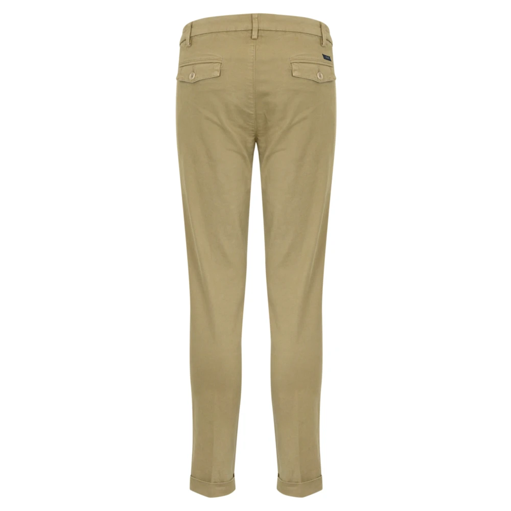 Fay Beige Katoenen Broek Regular Fit Beige Heren