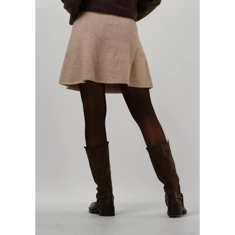 NEO NOIR Beige Gebreide Rok voor Vrouwen Beige Dames