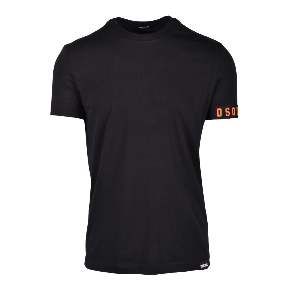 Dsquared2 Katoen Elastaan Ondergoed T-shirt Black Heren