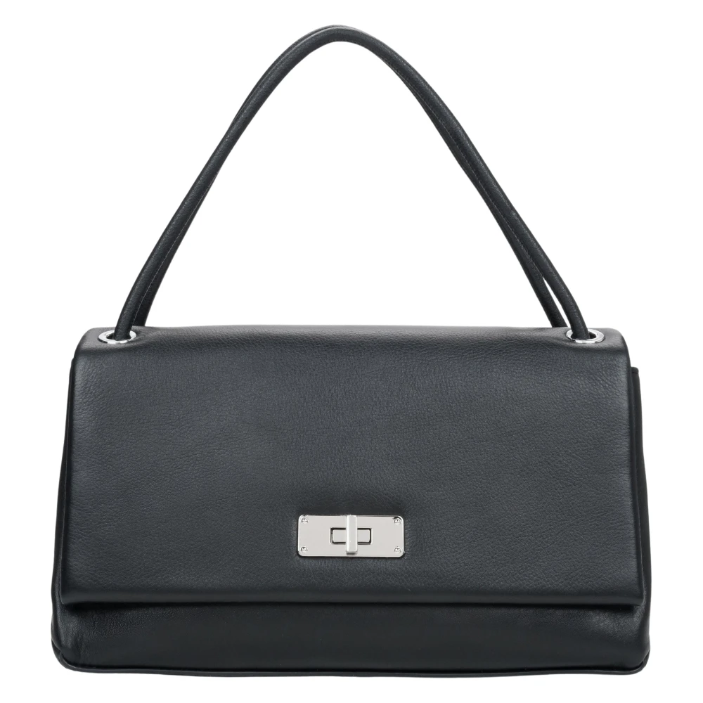 Estro Women's Black Compact Crossbody Bag - Handbags - One Size - Bags