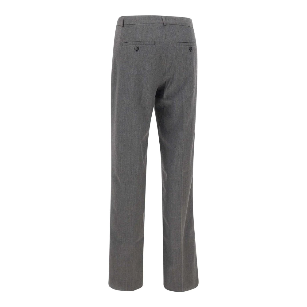 Birgitte Herskind Grijze Wollen Wijde Pijp Broek Gray Dames