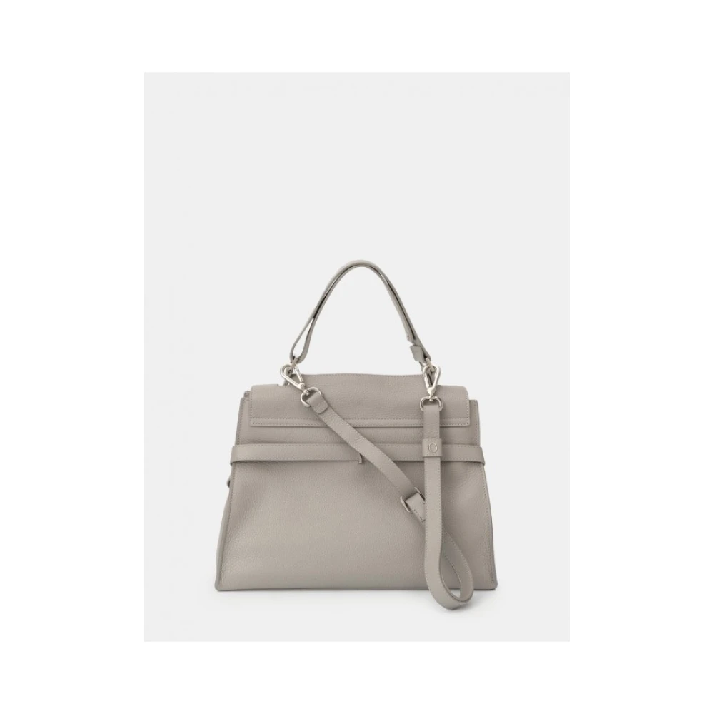 Orciani Medium Sense Leren Handtas Gray Dames