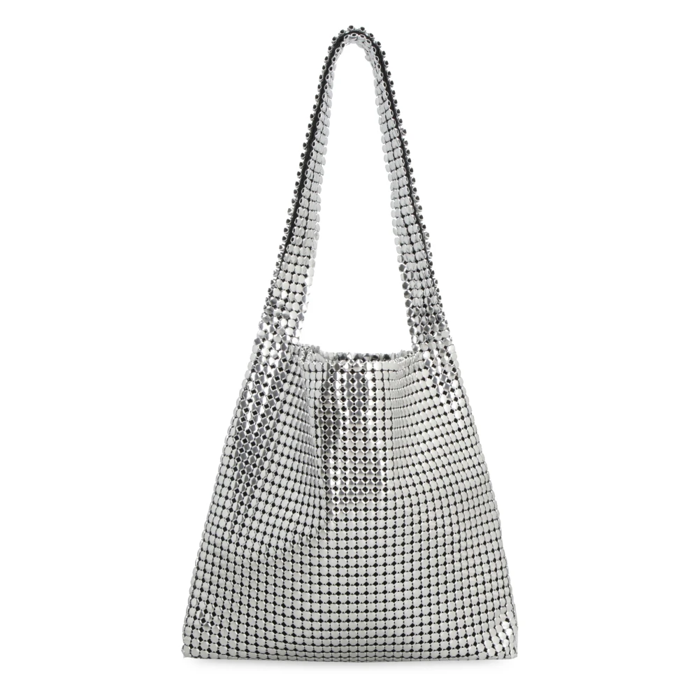 Paco Rabanne Stijlvolle Hobo-tas met Snap-sluiting Gray Dames