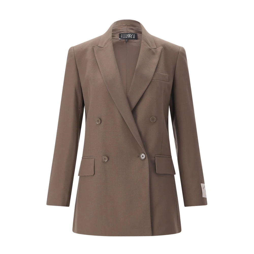 Mm6 Maison Margiela Donna Marrone Giacche, Xs, New,