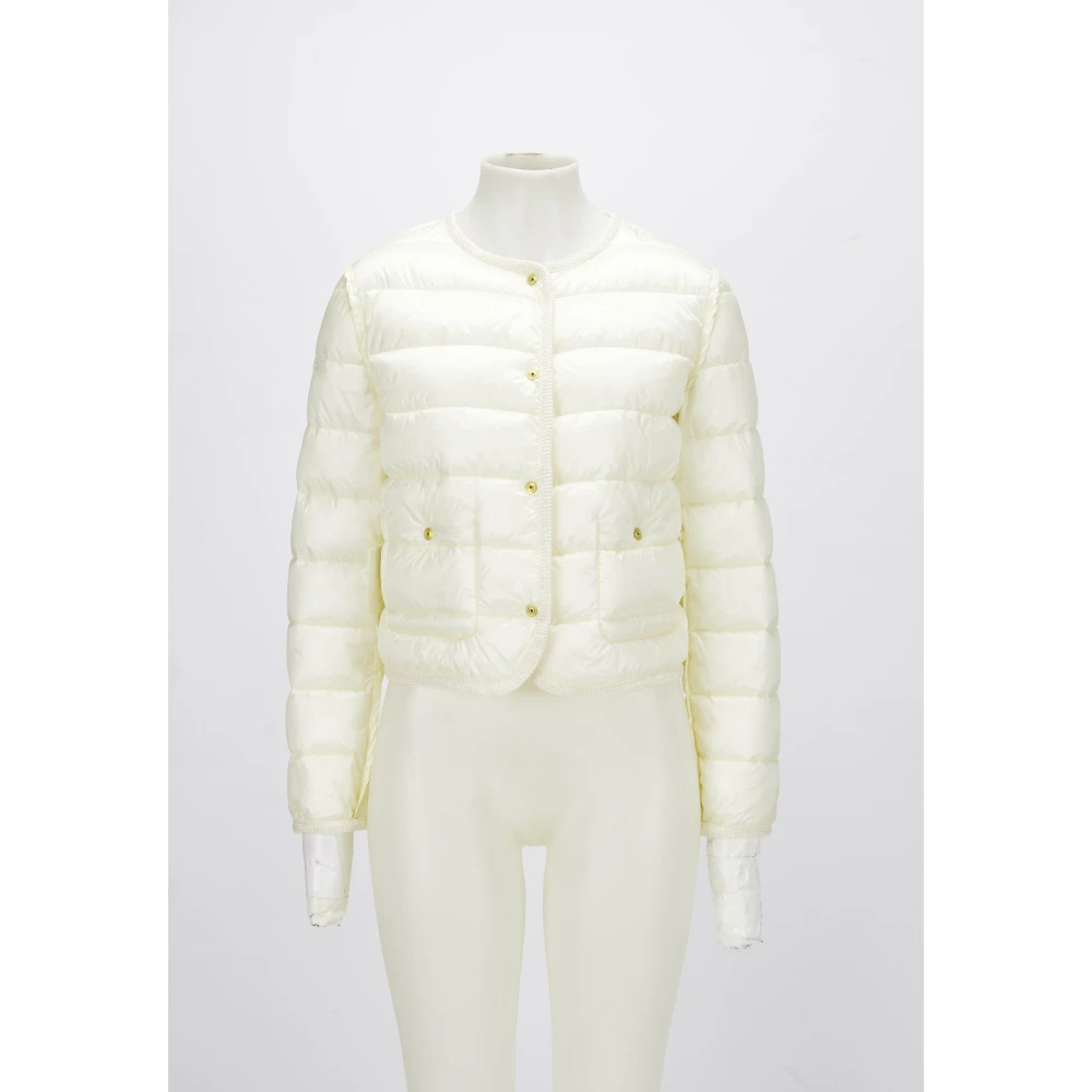 Milestone Gewatteerde Tweed Winterjas White Dames