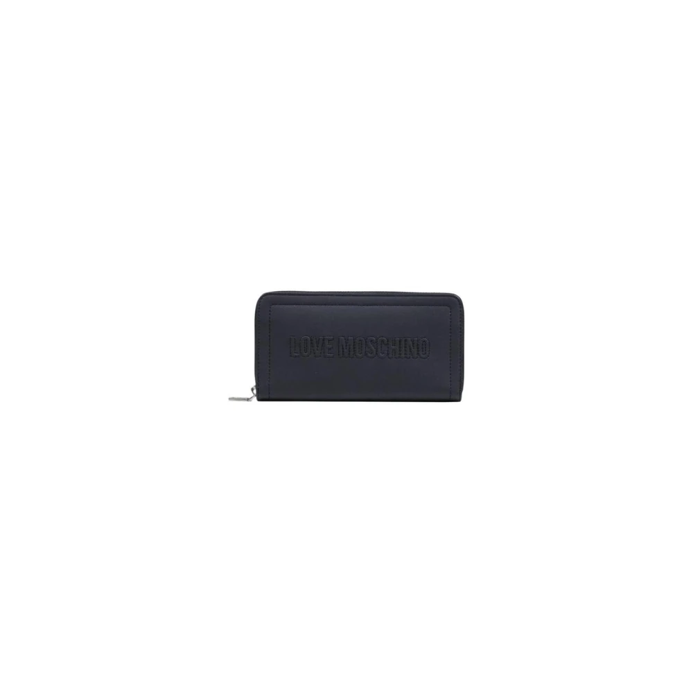 Love Moschino Women's Black Polyethylene Wallet - Wallets & Cardholders - One Size - Accessories