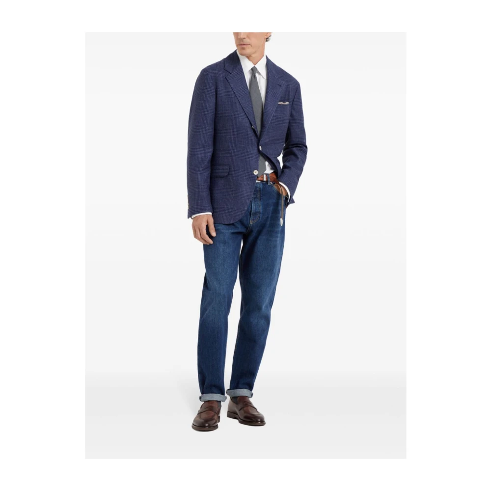 BRUNELLO CUCINELLI Blauwe Herenjassen Blue Heren