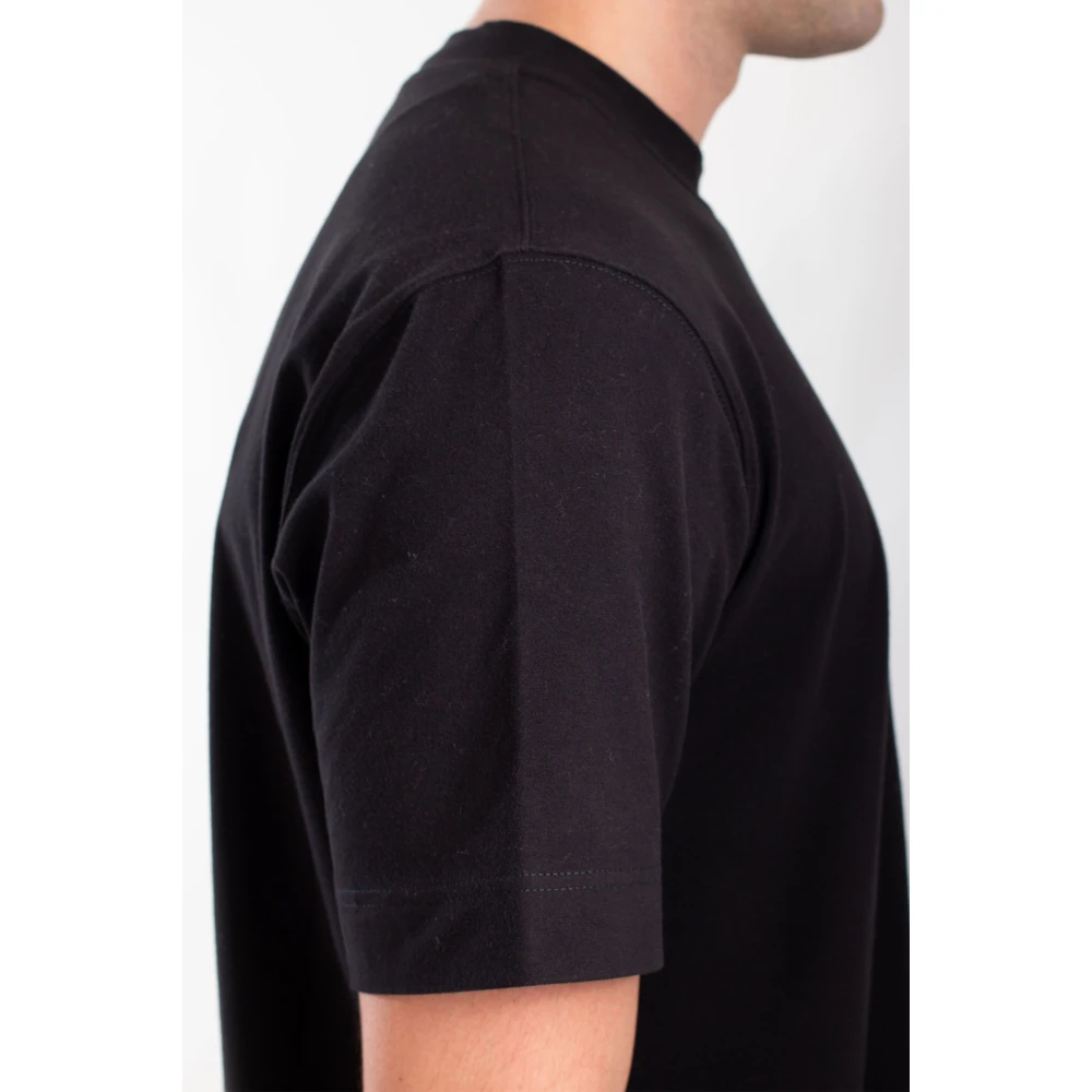 Circolo 1901 Zachte Cashmere Touch Jersey Tee in Zwart Black Heren
