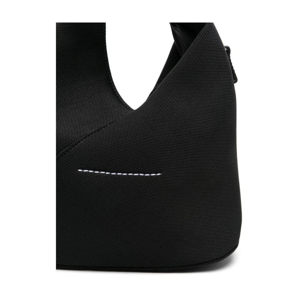 MM6 Maison Margiela Zwarte Handtekening Nummers Motief Tas Black Dames