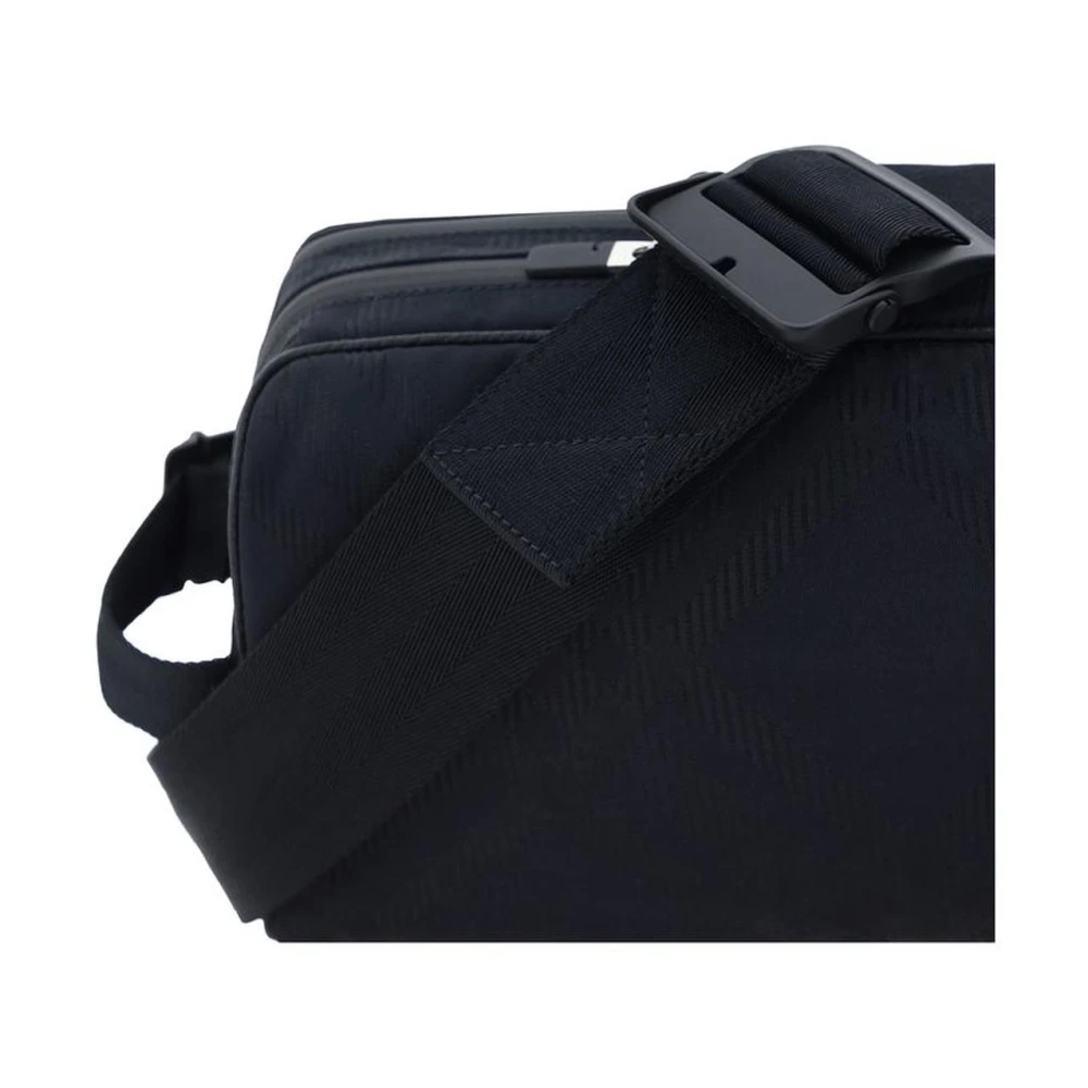 Burberry Dubbel Compartiment Leren Heuptas Black Heren