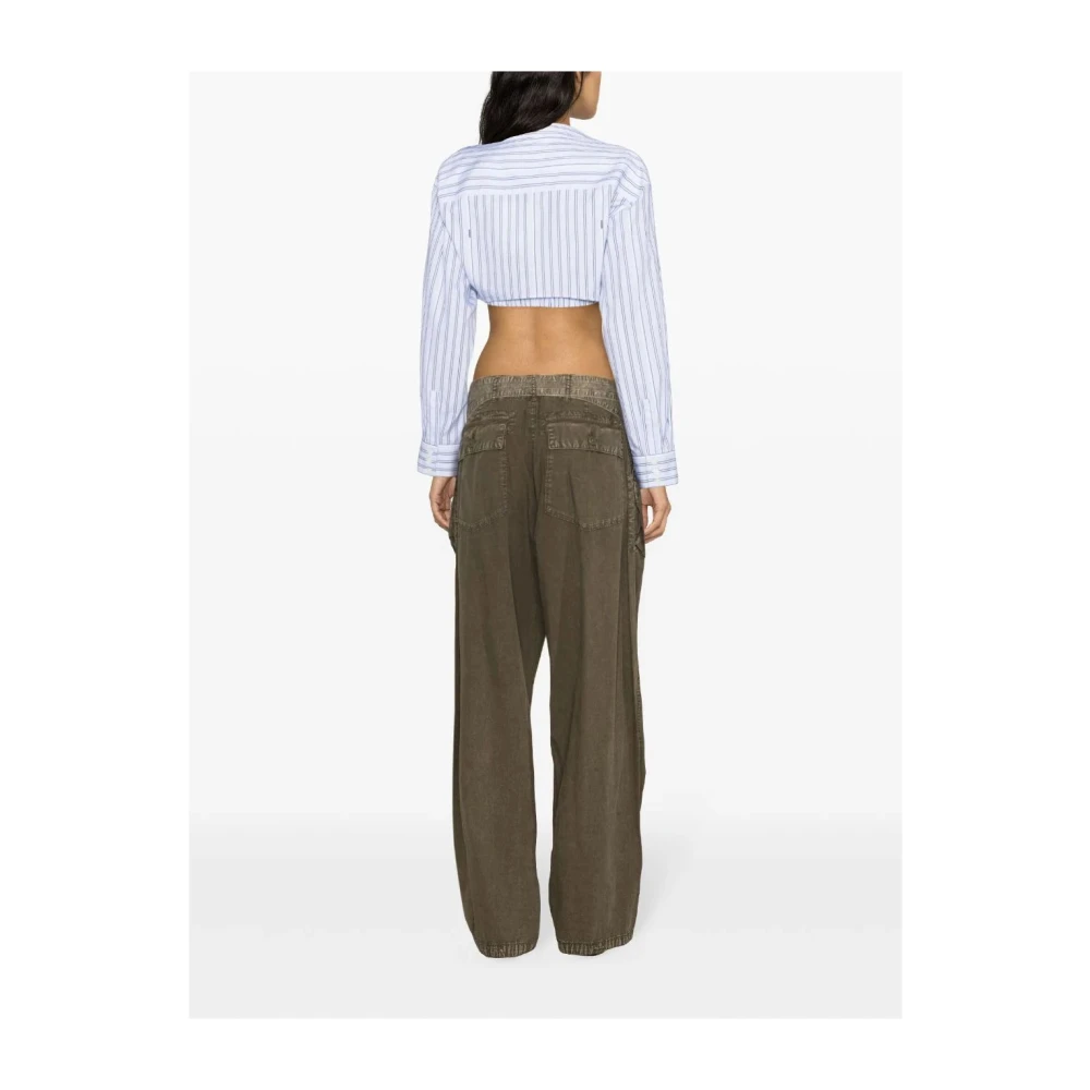 R13 Utility Pant met Riem Green Dames