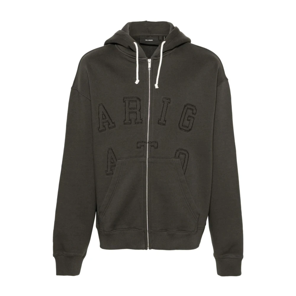 Axel Arigato Men's Black Zip-Throughs, M, Cotton Casual Hoodie Jumper