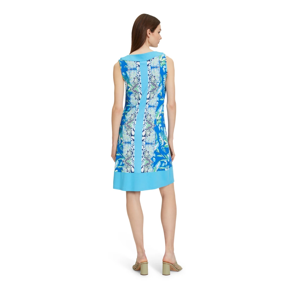 Betty Barclay Mouwloze zomerjurk met paisley patroon Blue Dames