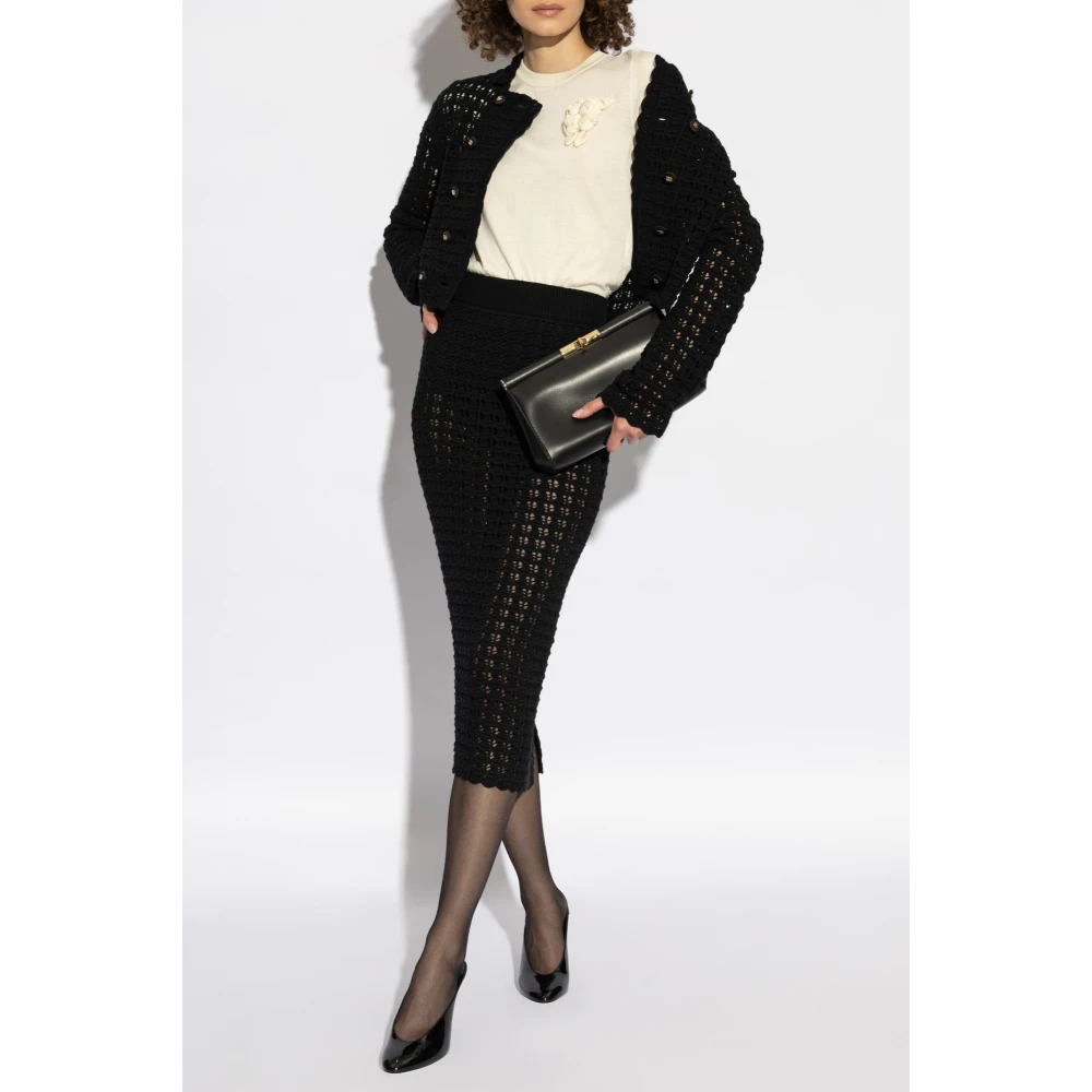 Dolce & Gabbana Wollen vest Black Dames