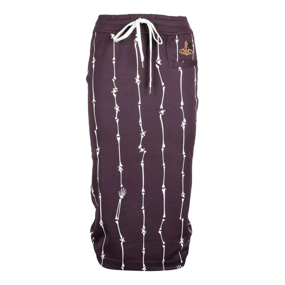 Vivienne Westwood Stijlvolle Katoenmix Gonna Rok Brown Dames