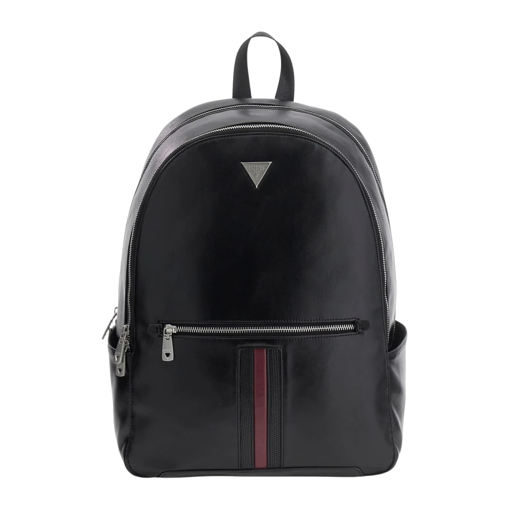 Guess , Backpacks, Male, Black, One Size, Torino Logo Mini Backpack